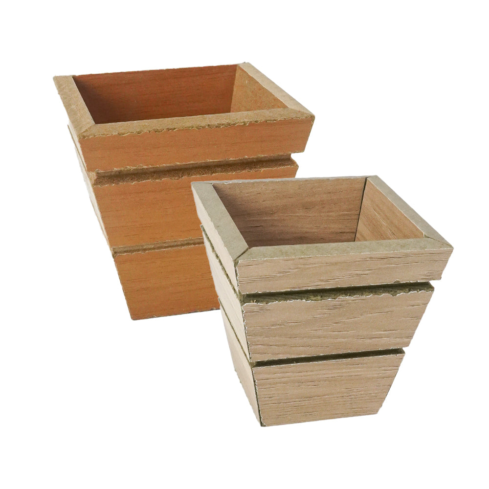 Cachepo quadrado cônico 7x7x7cm