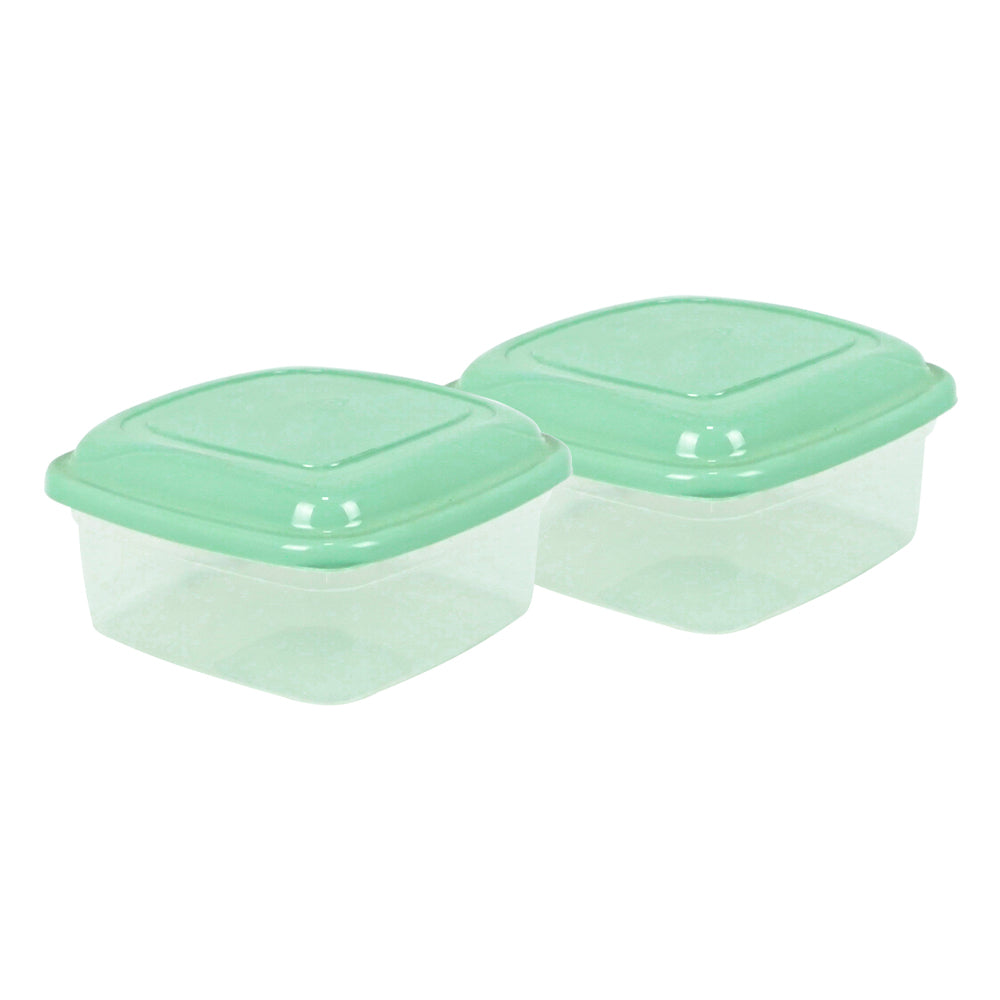 Conjunto pote quadrado Giplas 750ml - 2 peças