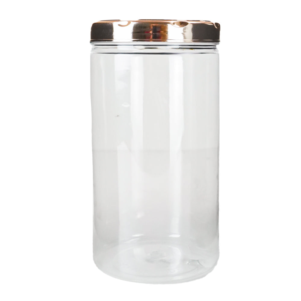 Pote transparente tampa rose gold 1,8L