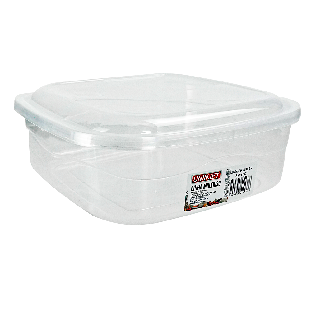 Vasilha Container Quadrada Uninjet 2,5L