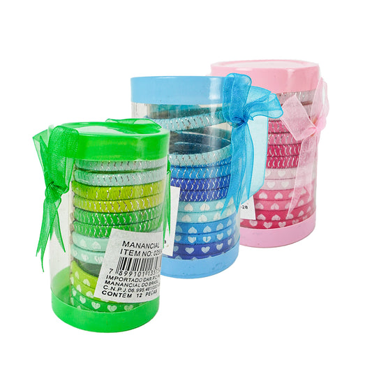 Kit elástico para cabelo