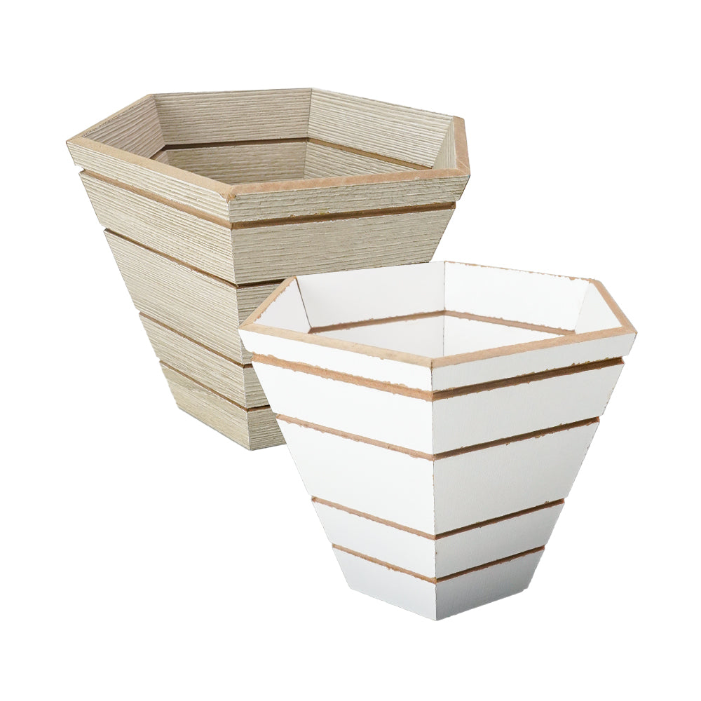 Cachepo sextavado 15cm