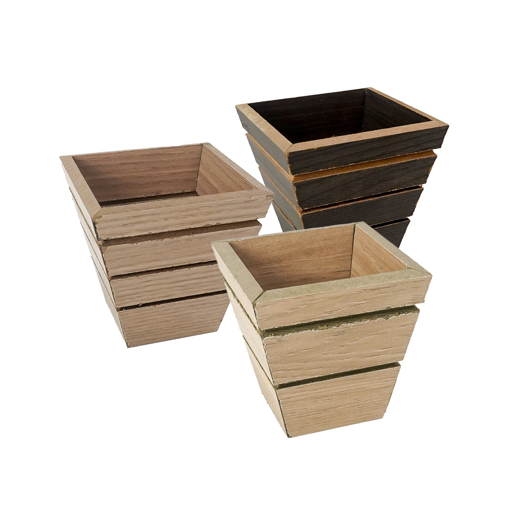 Cachepo quadrado conico 9x9x9cm