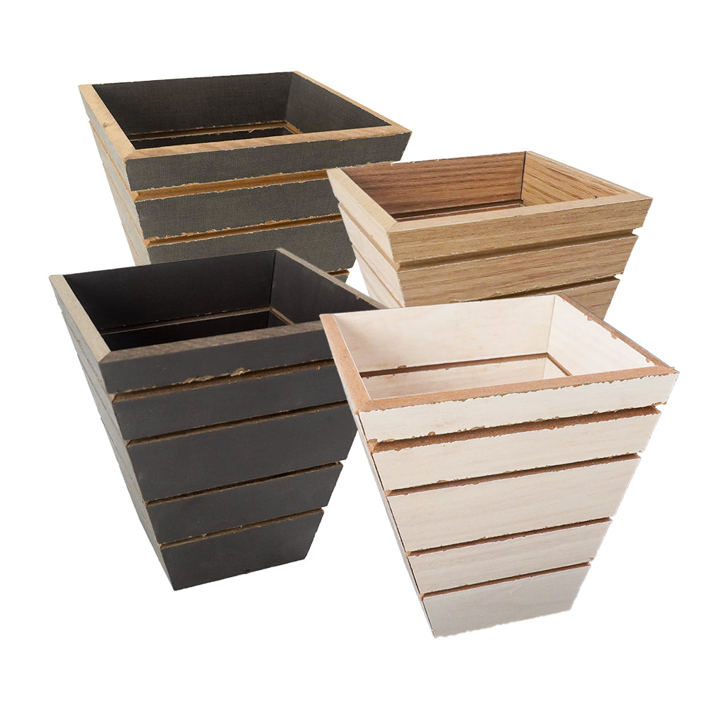 Cachepo quadrado conico 13x13x13cm