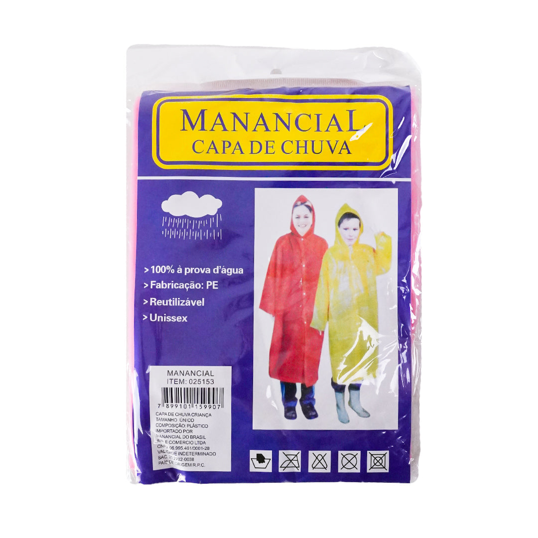 Capa de chuva infantil