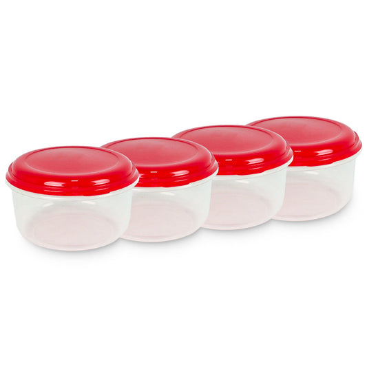 Conjunto pote redondo Giplas 400 ml 4 peças
