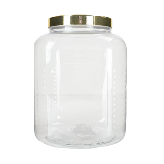 Pote transparente tampa dourada 3,5L