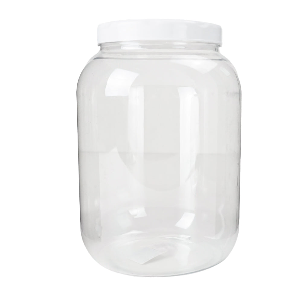 Pote transparente tampa branca 2,9L
